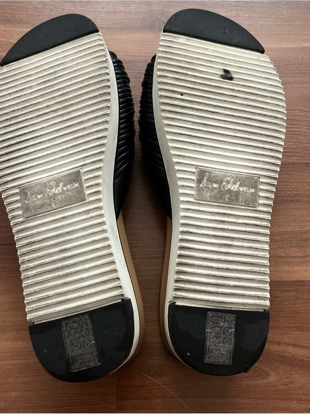 Sam Edelman Black Knotted Slide Sandals Size 8.5 - Picture 6 of 6